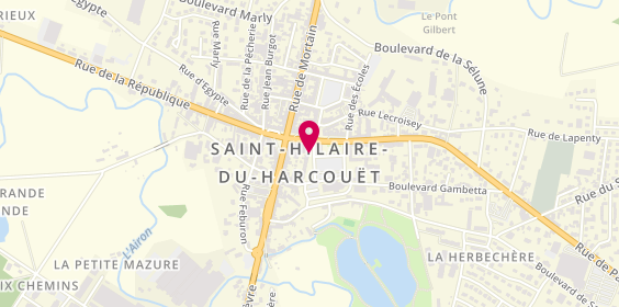 Plan de Allianz Assurance ST HILAIRE DU HARCOUET - Jérôme SOUCHU, 8 avenue du Marechal Leclerc, 50600 Saint-Hilaire-du-Harcouët