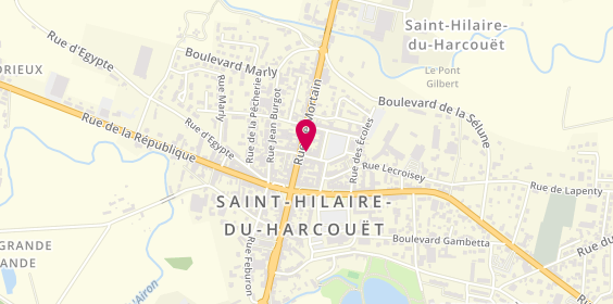 Plan de AXA Assurance et Banque Laurent JARDIN, 38 Rue de Mortain, 50600 Saint-Hilaire-du-Harcouët
