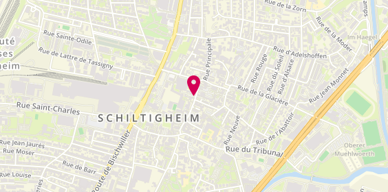 Plan de Allianz Assurance STRASBOURG TRIBUNAL - Jamil BOUHALFAYA, 32 Rue Principale, 67300 Schiltigheim