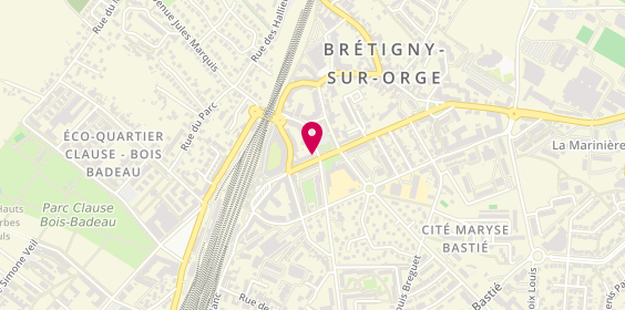 Plan de Caisse d'Epargne Bretigny-sur-Orge, 7-9 Boulevard de la République, 91220 Brétigny-sur-Orge