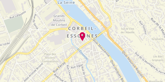 Plan de MAPA Assurances Corbeil-Essonnes, 16 place du Comté Haymon, 91100 Corbeil-Essonnes