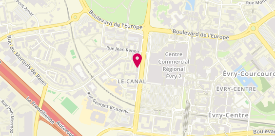 Plan de Caisse d'Epargne Evry Bras de Fer, 60 Champs Elysées, 91080 Courcouronnes