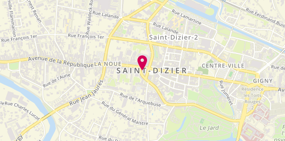 Plan de GMF Assurances ST DIZIER, 5 avenue de la République, 52100 Saint-Dizier