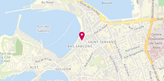 Plan de Courtier en assurances MPB COURTAGE SAINT MALO, 14 Rue des Bas Sablons, 35400 Saint-Malo