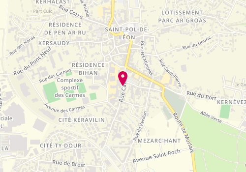 Plan de Mutuelle de Poitiers Assurances, 20 Rue Cadiou, 29250 Saint-Pol-de-Léon