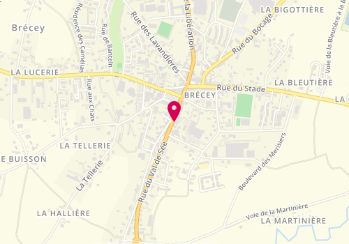 Plan de AXA, 15 Rue du Val de See, 50370 Brécey