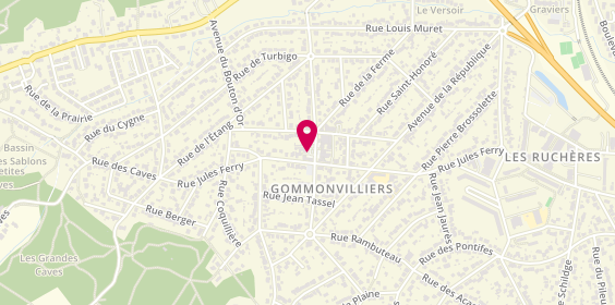 Plan de Caisse d'Epargne Igny-Gommonvilliers, Avenue de Gommonvilliers
10 place de Stalingrad, 91430 Igny