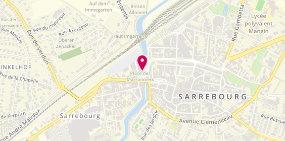 Plan de GMF Assurances SARREBOURG, 1 Quai Charles Lallement, 57400 Sarrebourg