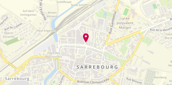 Plan de MAAF Assurances SARREBOURG, 19 Rue de la Poste, 57400 Sarrebourg