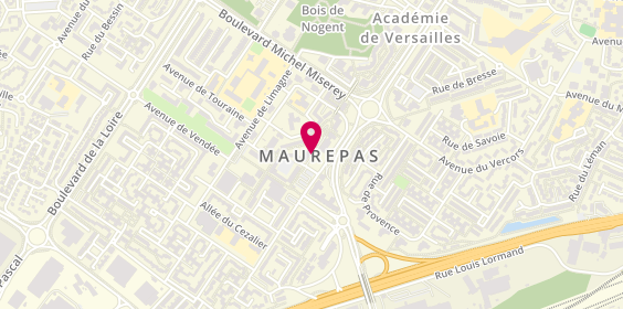 Plan de MAAF Assurances MAUREPAS, 14 place du Sancerrois, 78310 Maurepas