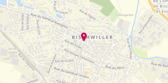Plan de Allianz Assurance BISCHWILLER - Christian STAUTH, 5 Rue Raymond Poincaré, 67240 Bischwiller