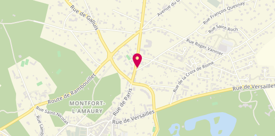 Plan de AXA Assurance et Banque Combe Associes, 14 avenue du Général de Gaulle, 78490 Montfort-l'Amaury