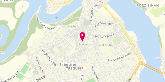 Plan de Abeille Assurances - Treguier, 6 Rue Saint-Yves, 22220 Tréguier