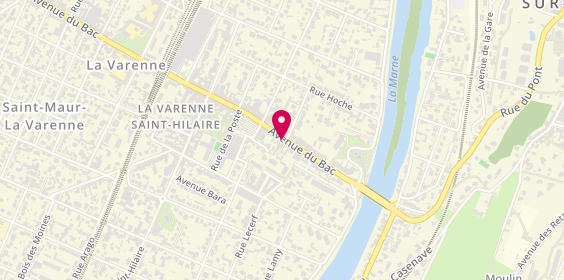 Plan de AXA, 104 avenue du Bac, 94210 Saint-Maur-des-Fossés
