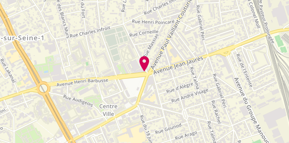 Plan de MAPA, 1 Rue Louise Aglaé Cretté avenue Henri Barbusse, 94400 Vitry-sur-Seine