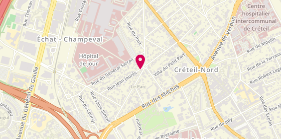 Plan de GAN Assurances Paris Raspail, 54 avenue Jean Baptiste Champeval, 94000 Créteil