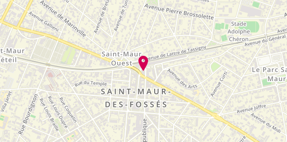 Plan de Abeille Assurances - le Parc Saint Maur, 3 place de la Louvière, 94100 Saint-Maur-des-Fossés