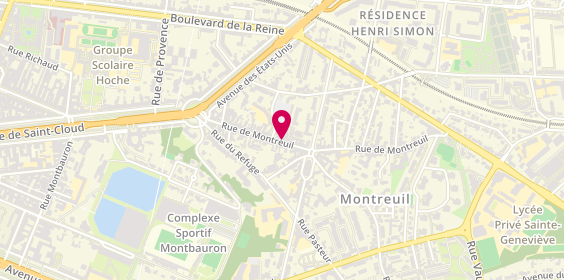 Plan de Caisse d'Epargne Versailles Montreuil, 39 Rue de Montreuil, 78000 Versailles