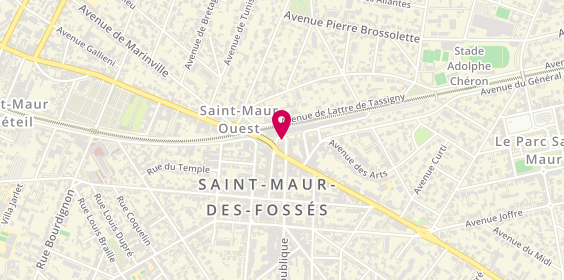 Plan de Aviva Assurances BRUYER-DELETANG Agents généraux, 3 Place la Louvière, 94100 Saint-Maur-des-Fossés