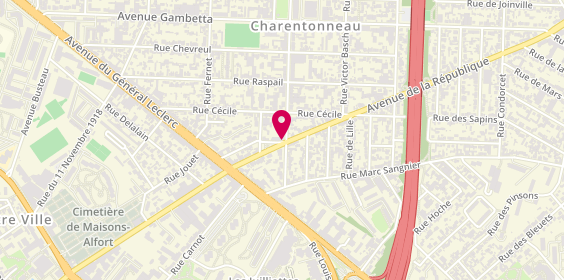 Plan de AXA, 17 avenue Georges Clemenceau, 94700 Maisons-Alfort