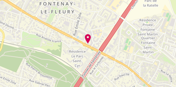 Plan de AXA Assurance et Banque Riviere - Marty, 10 avenue de la République, 78330 Fontenay-le-Fleury