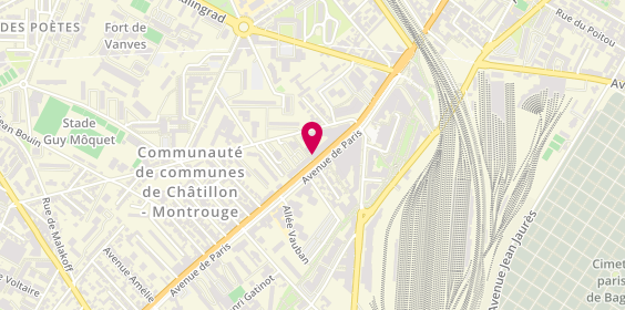 Plan de Matmut, 111 avenue de Paris, 92320 Châtillon