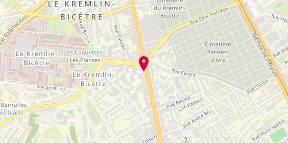 Plan de Mutuelle des sapeurs-pompiers de Paris le Kremlin-Bicêtre, 104 avenue de Fontainebleau, 94270 Le Kremlin-Bicêtre