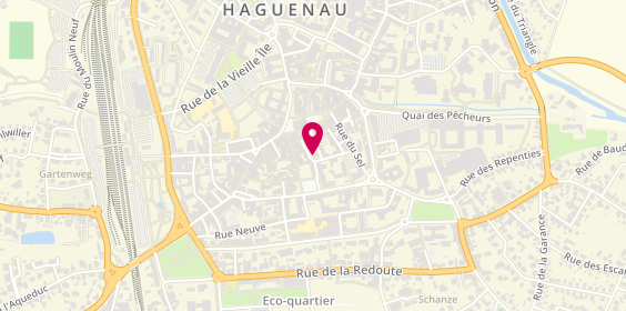 Plan de MAAF Assurances HAGUENAU, 1 Rue des Soeurs, 67500 Haguenau