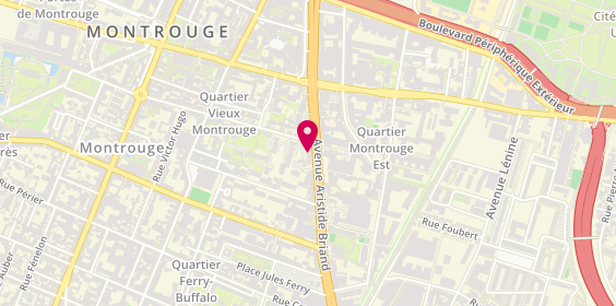 Plan de GMF Assurances MONTROUGE, 82 avenue Aristide Briand, 92120 Montrouge