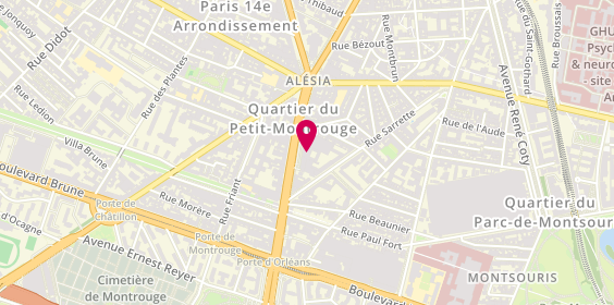 Plan de MMA, 97 avenue du Général Leclerc, 75014 Paris