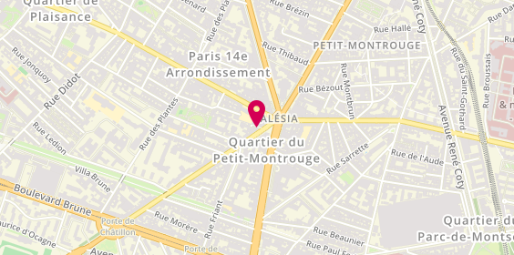Plan de Groupama, 8 avenue Jean Moulin, 75014 Paris