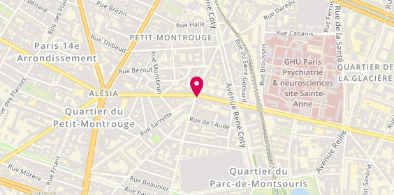 Plan de Valerie Chasset (Allianz), 37 Rue d'Alésia, 75014 Paris