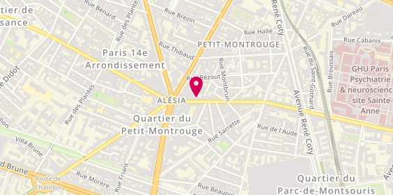 Plan de Matmut, 48 Rue d'Alésia, 75014 Paris