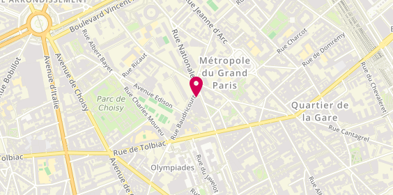 Plan de Mutuelle MOS MUTCAF, 1 Baudricourt, 75013 Paris