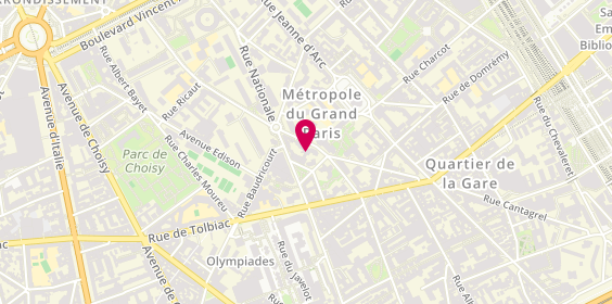 Plan de AMF, 111 Rue du Château des Rentiers, 75013 Paris