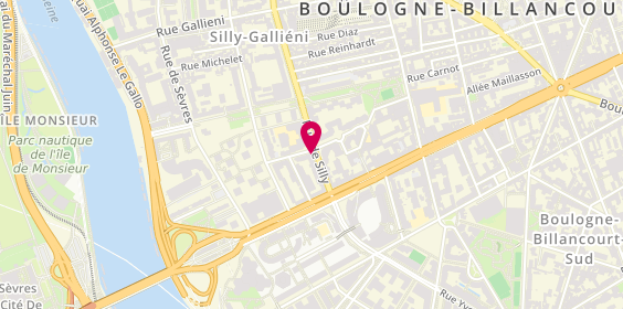 Plan de MAAF Assurances BOULOGNE BILLANCOURT, 160 Rue de Silly, 92100 Boulogne-Billancourt