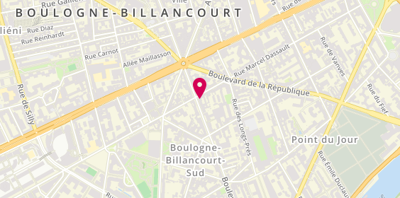 Plan de Matmut, 219 Boulevard Jean Jaurès, 92100 Boulogne-Billancourt