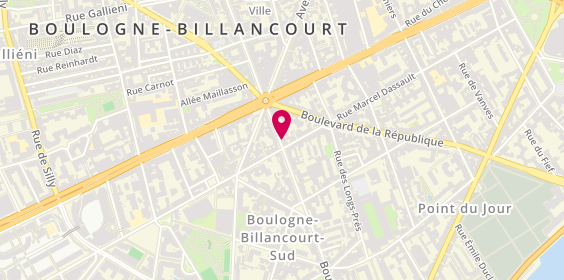 Plan de GMF Assurances BOULOGNE BILLANCOURT, 213 Boulevard Jean Jaurès, 92100 Boulogne-Billancourt