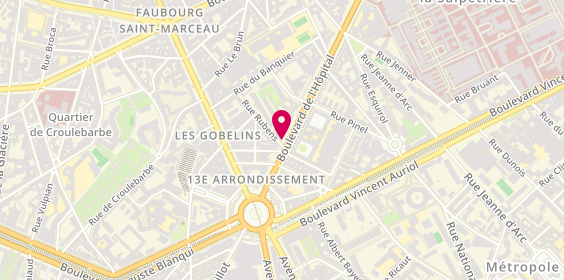 Plan de MACIF, 140 Boulevard de l'Hôpital, 75013 Paris