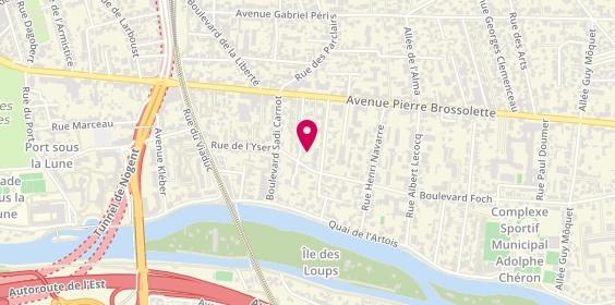 Plan de AXA Assurance Sophie PERESSON, 18 avenue des Fleurs, 94170 Le Perreux-sur-Marne