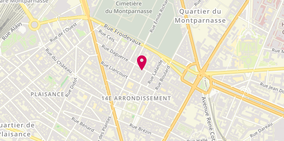 Plan de Gan Paris Montparnasse, 45 Daguerre, 75014 Paris