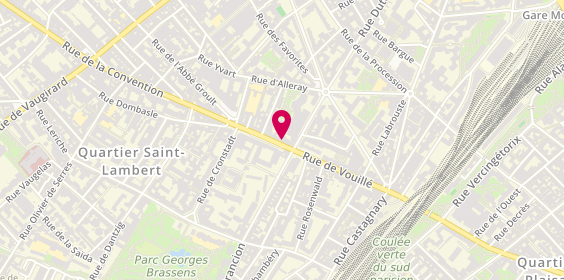Plan de Caisse d'Epargne Paris Vouille Convention, 17 Rue de Vouillé, 75015 Paris
