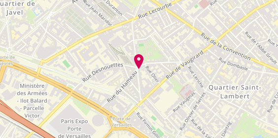Plan de Caisse d'Epargne Paris Croix-Nivert, 221 Rue de la Croix Nivert, 75015 Paris