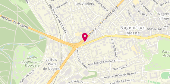 Plan de Gan Assurances, 3 grande Rue Charles de Gaulle, 94130 Nogent-sur-Marne