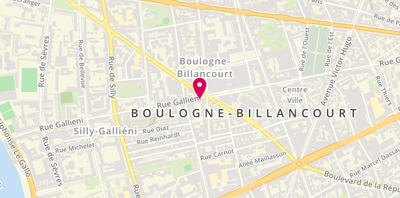 Plan de Caisse d'Epargne Boulogne Mairie, 145 Rue Galliéni, 92100 Boulogne-Billancourt
