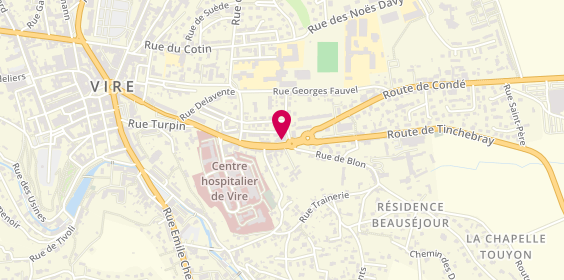 Plan de AXA Assurance et Banque Christophe LEGAULT, 53 Rue Emile Desvaux, 14500 Vire-Normandie