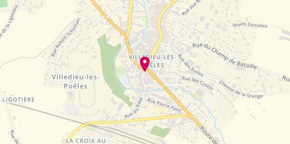 Plan de Agence de Villedieu Les Poeles, 3 Rue Gambetta, 50800 Villedieu-les-Poêles-Rouffigny