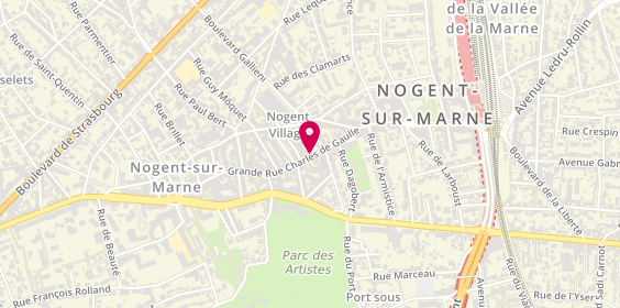 Plan de Caisse d'Epargne Nogent-sur-Marne, 141 grande Rue Charles de Gaulle, 94130 Nogent-sur-Marne