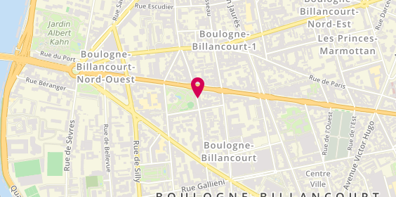 Plan de Allianz Assurance BOULOGNE BILLANCOURT - Ludovic SABATIER, 63 Rue de Billancourt, 92100 Boulogne-Billancourt