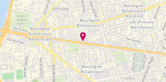 Plan de AXA, 108 Route de la Reine 106, 92100 Boulogne-Billancourt